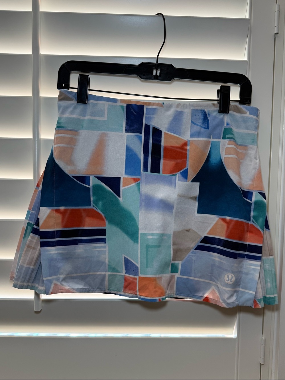 Lululemon Peek Pleat High-Rise Tennis Skirt Shadow Court Multi/Night Sea Size 6 - Picture 4 of 8